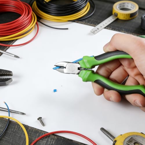 4 Inch Diagonal Cutting Pliers Spring Loaded Diagonal Wire Cutters Precision Cutting Pliers Handcraft Beading Repair Tool