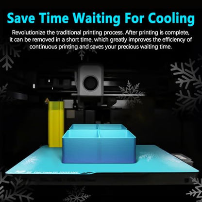 420x420mm Glacier Cold Plate for Anycubic Kobra 3 Max Build Plate PLA PETG Cool Printing Strong Adhesion Kobra 3 Max 3D Printer Build Plate for Kobra 3 Max Accessories K3M Cool Plate - size: for Kobra 3 Max