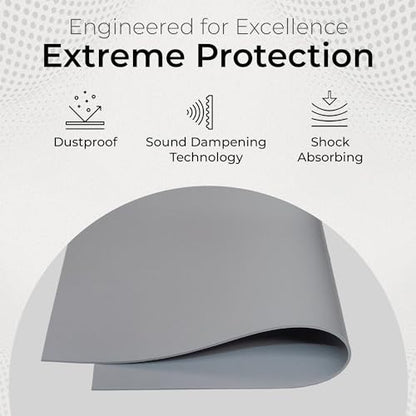Exactly Rubber - Commercial Grade Silicone Sheet, 60A Durometer Silicone Mat, -80 to 450°F Temperature Resistant Rubber Mat, Rubber Sheet with 350% Elongation, Made in The USA, 1/16 x 9" x 12", Grey - color: Grey, size: 1/16 x 9 x 12