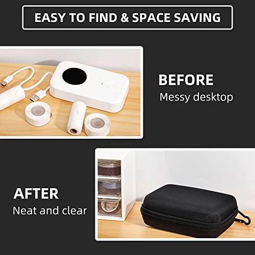 Phomemo D30 D30D D35 Label Maker Case, Small Label Maker Storage Bag -Black - color: Black, style: 1 Case