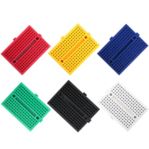 Eiechip Mini Breadboard Kit 6-Pack, 170-Point Solderless Proto Boards