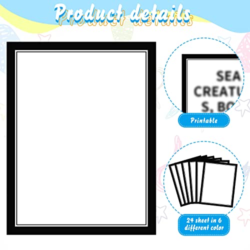 PerKoop 36 Sheets Science Fair Board Poster Boards Supplies 24 Self Adhesive Presentation Subtitles 4 Science Fair Project Titles 8 Personalized Letter Sticker for Classroom(Black) - color: Black