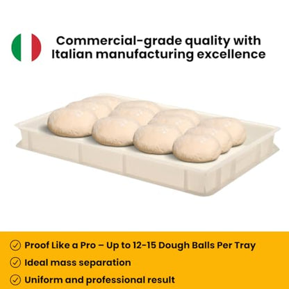 L'Oro Del Sud Commercial Dough Proofing Box Tray with Lid, White, 5 Pack - size: 5 Pack