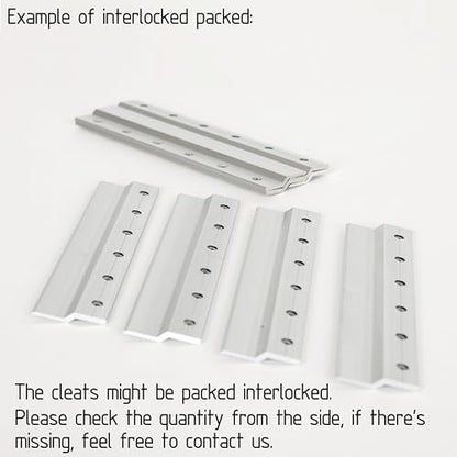French Cleat Hanger 2 Inch Heavy Duty- 4 Pack - Picture, Mirror, Whiteboard, Cabniet, Shelf, Pallet or Panel Interlocking Wall Mounting Bracket - Aluminum Z Bar Clip Hanger Supports 30 lbs - size: 2"(4Pairs)