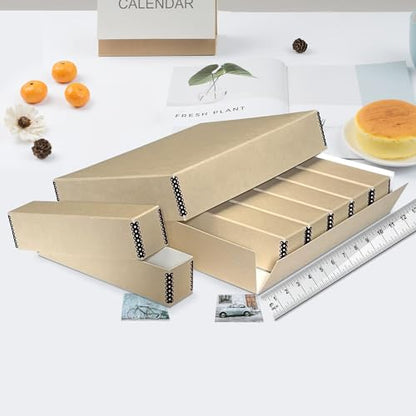 Lineco, Archival Slide Storage Box 15.5"x11.5"x3", with 6 Cases, Pack of 2 - size: 2 Pack