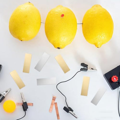 Sewroro Zinc and Copper Sheets 10 Pairs Fruit Battery Experiment