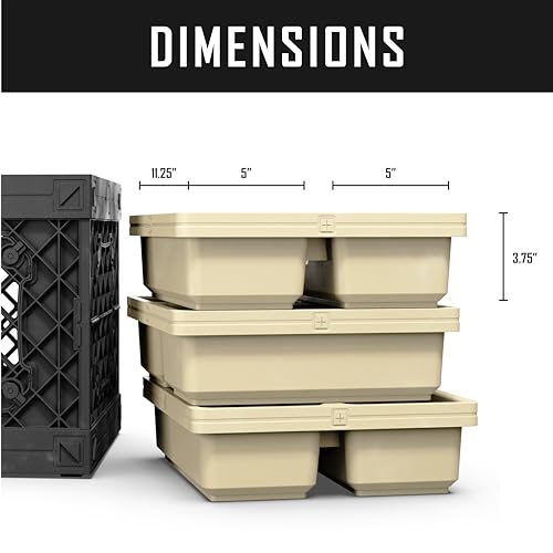 Dually Dropin™ Tray, Carrier for Cleaning Supplies, Tools, All-Purpose Carry Caddy, Fits Into UbeCube UC01. (Sand) - color: Sand