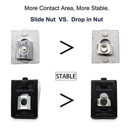 10 Set 1010 Aluminum Extrusion Hardware Accessories Corner Brackets - style: 10 sets brackets with m6