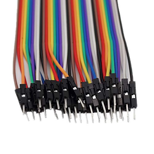 Multicolored Breadboard Jumper Wire Dupont Kit for Arduino, Raspberry Pi (120 Wires - 10CM - 4INCH)