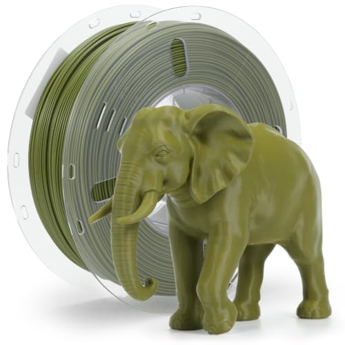 VOXELAB HS PLA+ Filament 1.75mm, High Speed PLA Plus 3D Printer Filament, 1kg (2.2lbs) for Most FDM 3D Printers, Enhanced Toughness & Smooth Printing, Superior Layer Adhesion(Olive Green) - color: Hs Pla+olive Green