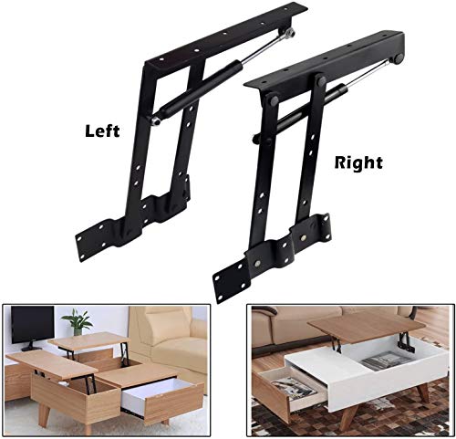 2 Pcs Lift Top Coffee Table Hinges,Gas Hydraulic Mechanism