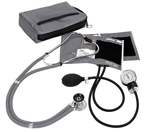 Prestige Medical Aneroid Sphygmomanometer/Sprague-Rappaport Kit, Pewter Grey - color: Pewter Grey