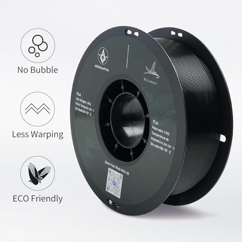 PLA 3D Printer Filament Bundle, Dimensional Accuracy +/- 0.03 mm, 16 x 1 kg Spool(35.2lbs), 1.75 mm，Black - color: 16*1kg Black