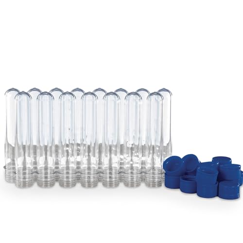 Steve Spangler Science Large Plastic Test Tubes with Caps, 15-Pack - size: Pack of 15