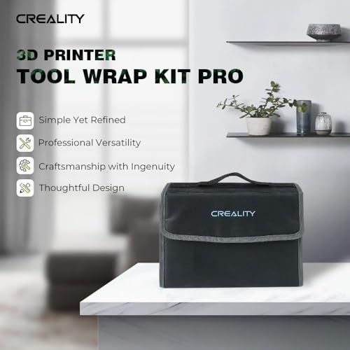 Creality 3D Printer Tools Kit, 74 Pcs in 1 3D Printing Tool Wrap Kit Assembly/Removal/Finishing/Filament Cutting Set with Nozzle Cleaning Kit 3D Printer Accessories for All FDM 3D Printers
