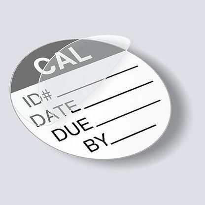SmartSign Self Laminaing Calibration Labels | 0.5" x 0.5" Polyester with Clear Flap, Pack of 175, Made in USA - color: Black on White Self Laminating Labels