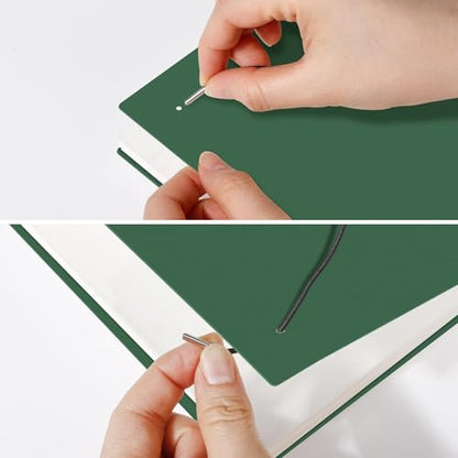 AHGXG Dotted Journal, Grid Spiral Notebook, 110 Pages, A4 (8.5" x 11") - color: Green, style: A4-Dotted
