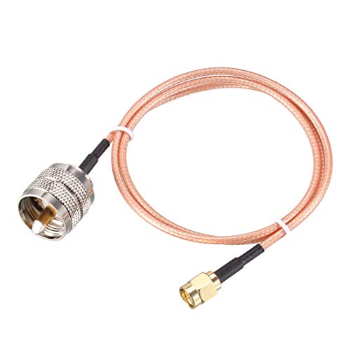 uxcell SMA Male to UHF PL-259 Male RG316 RF Coaxial Coax Cable 2 Ft - size: 2 Feet