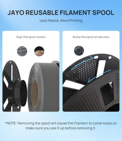 JAYO White PLA Plus (PLA+) Filament 1.75mm Bundle, 11kg Reusable Spools - color: 1.1kg*10 White, size: 11kg