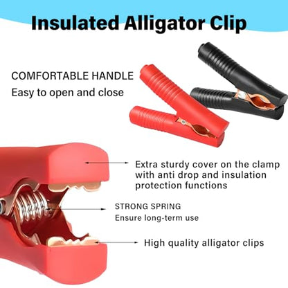 10AWG EC5 Jump Starter Cable with Battery Clamps - size: Alligator Clip to EC5