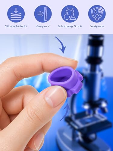 10ml & 30ml Vial Caps, Silicone Peptide Vial Covers, 5+10 Pcs - color: 5+10
