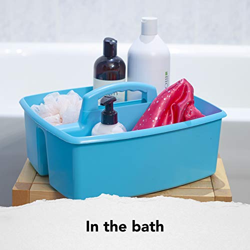 Storex Industries 13" x 11" x 6.375" Large Caddy, Teal - color: Teal, size: 1-Pack, style: Large