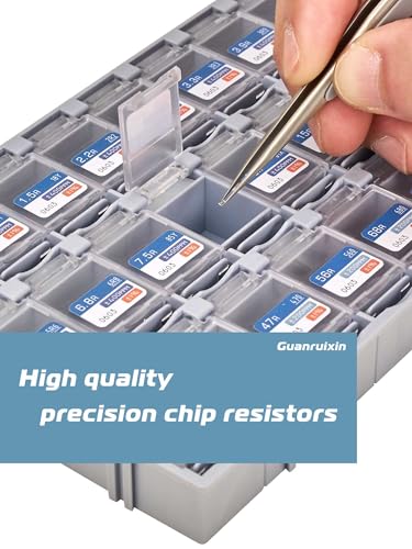 Chip Resistor Design Kit, EIA 0603 Size, 0R-10M Resistance, 72 Values 7200PCS, 1% Tolerance, RoHS Compliant - size: EIA 0603 Resistors