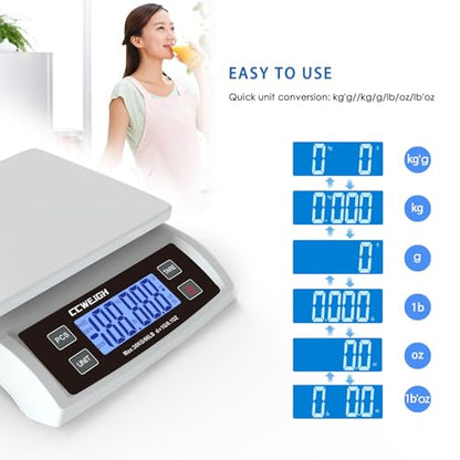 Food Scale 66lb,Rechargeable Digital Kitchen Scale for Baking