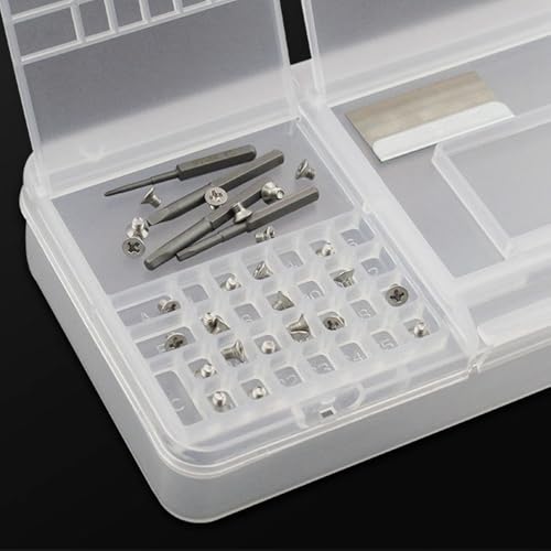 Clear Rectangular Double Layer Component Containers Hardware Organizers Box Storage Box Holder Component Storage Organization Tool