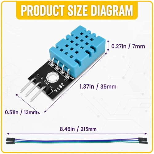 10-Pack DHT11 Humidity Sensor Module, 3.3V-5.5V