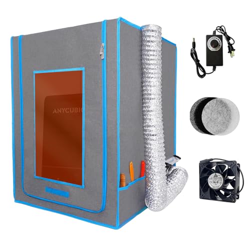 Multifunctional Resin 3D Printer Enclosure with Smart Ventilation kit - color: Blue Edges