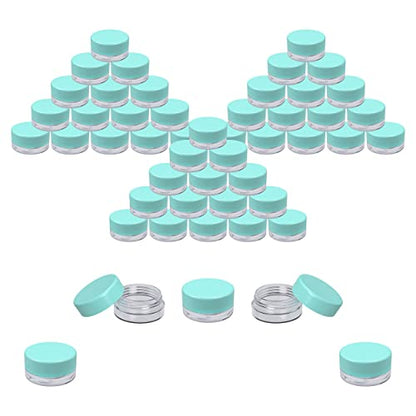 Sample Containers, Lip Balm Containers, Small, Blue Plastic, 3 Gram, 50PK - color: Blue, size: 50 Pack