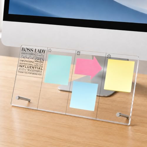 Boss Lady Memo Board Boss Day Gifts Acrylic Monitor Memo Board - color: Boss Lady