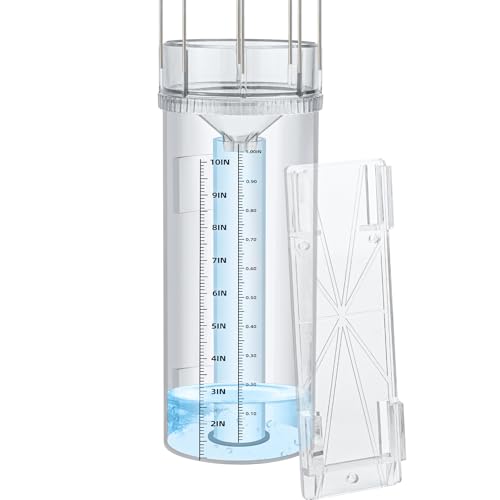 Rain Gauge Outdoor,Professional Precise Rain Gauge with Mounting Bracket