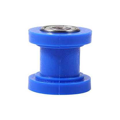 ANGGREK Pulley, Universal 10mm Heavy Duty Tensioner Wheel, Moto ATV for Dirt Pit Mini Bike (Yellow) (Blue)