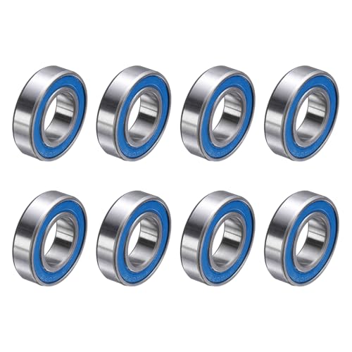 uxcell 8 Pcs 6800-2RS Deep Groove Micro Bearing, 10x19x5mm Chrome Steel - size: 6800-2RS