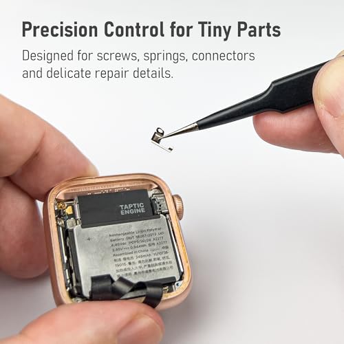 HowFixit Precision Tweezers Set, ESD Anti-Static Stainless Steel with Curved, Micro Point and Flat Tips for Electronics Repair, Soldering, Jewelry, Crafts, Watch Repair and Small Parts