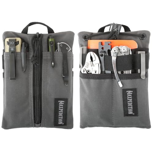 Maxpedition Platy Pocket Organizer, EDC Tool Pouch, Neck Wallet - color: Wolf Gray, size: 5" x 7"