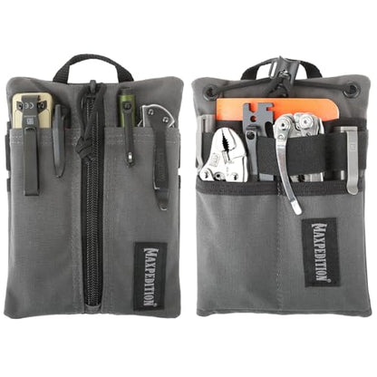 Maxpedition Platy Pocket Organizer, EDC Tool Pouch, Neck Wallet - color: Wolf Gray, size: 5" x 7"
