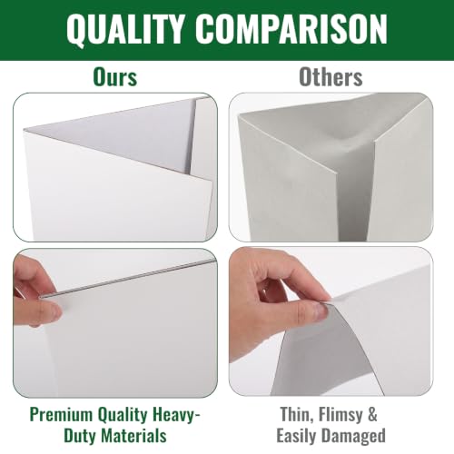 32 Pack Trifold Poster Board 26" x 17", Bulk Display Boards
