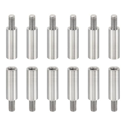 PATIKIL 24pcs M3 Standoffs, M3 13+6mm Spacer Standoffs Steel Threaded Standoffs Screws Kit 3mm ID 5mm OD Metric Male Female Thread Adapters for Circuit Board PCB RC Drones Motherboard - size: 13+6mm L