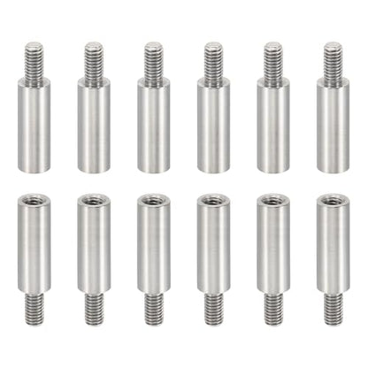 PATIKIL 24pcs M3 Standoffs, M3 13+6mm Spacer Standoffs Steel Threaded Standoffs Screws Kit 3mm ID 5mm OD Metric Male Female Thread Adapters for Circuit Board PCB RC Drones Motherboard - size: 13+6mm L