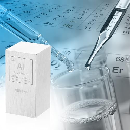PATIKIL Aluminum Cube, 1x1x2" Al Density Stick High Density Element Rod Unique Metal Cube Periodic Table of Elements Collections Lab Experiment Teacher Scientific Classes - size: 1x1x2", style: Aluminum