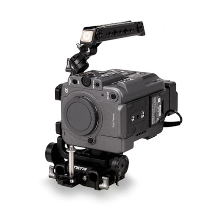 Tilta Vertical Mounting Camera Cage Kit Compatible with Sony FX6 | Includes: Baseplate | Side Arm | Functional Top Plate | Battery Plate | Vertical Mounting Plate | Video Mounting Bracket | Top Handle - style: Vertical Mounting Kit (V-Mount)