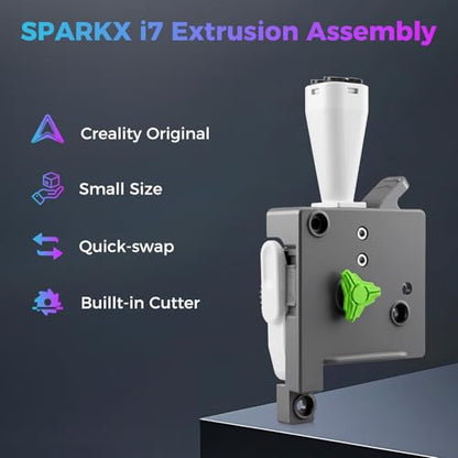 Creality Official SPARKX i7 Extruder, Original i7 Combo Extrusion Assembly with Quick-Swap Extruder Lever, 4-in-1 PTFE Adapter and Built-in Filament Cutter, 3D Printer Parts for Creality SPARKX i7 - style: Sparkx i7