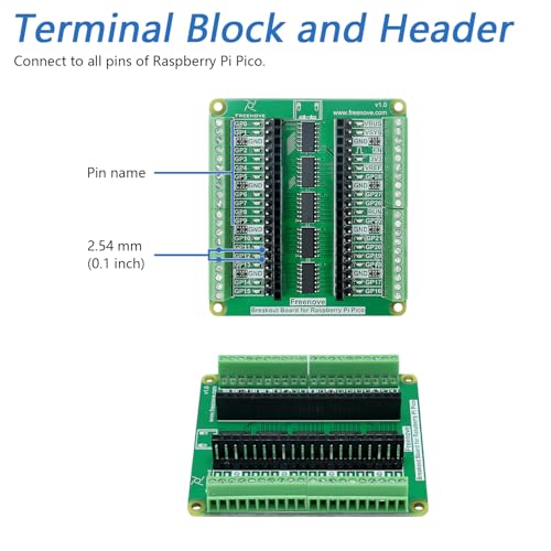 Freenove Breakout Board for Raspberry Pi Pico 1 2 W 2W H WH HAT