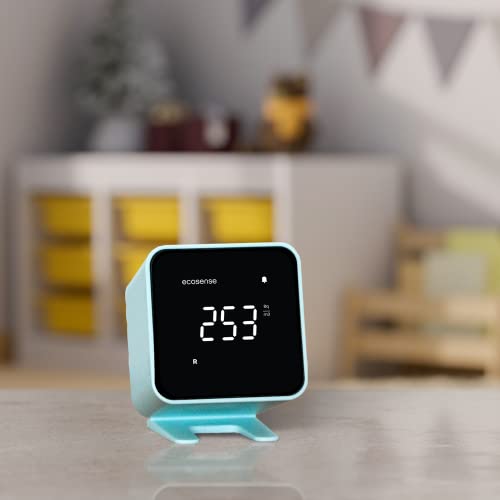 Ecosense Digital Radon Detector for Home, Plug-in, Display, EB100 - color: Blue