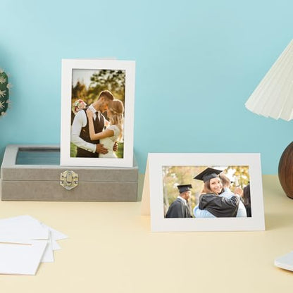 Silunkia 60 Packs White Photo Frame Cards and Envelopes for 4 x 6 Picture - color: White, size: 4x6