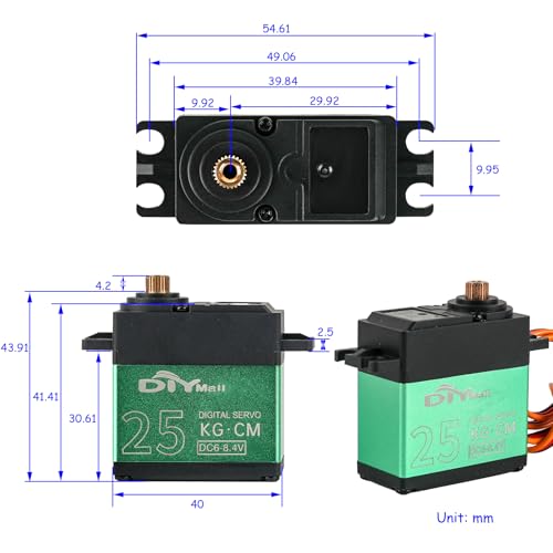 TD-8825MG 25kg Digital Servo 360 Degree Continuous Rotation Servo