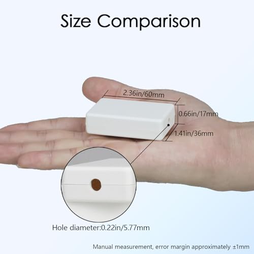 Project Box 8 Pieces Electrical Box Small Junction Box ABS Plastic Enclosure Power Electronic Case White 2.36" x 1.42" x 0.67"(60 x 36 x 17mm) - color: White, size: 2.36" x 1.42" x 0.67"